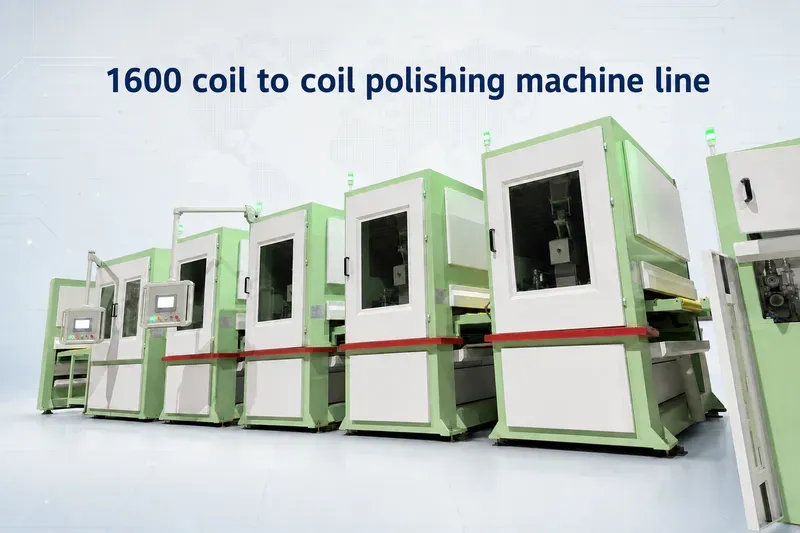 Stainless steel coil-to-coil polishing line