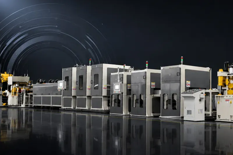 Titanium coil-to-coil polishing line