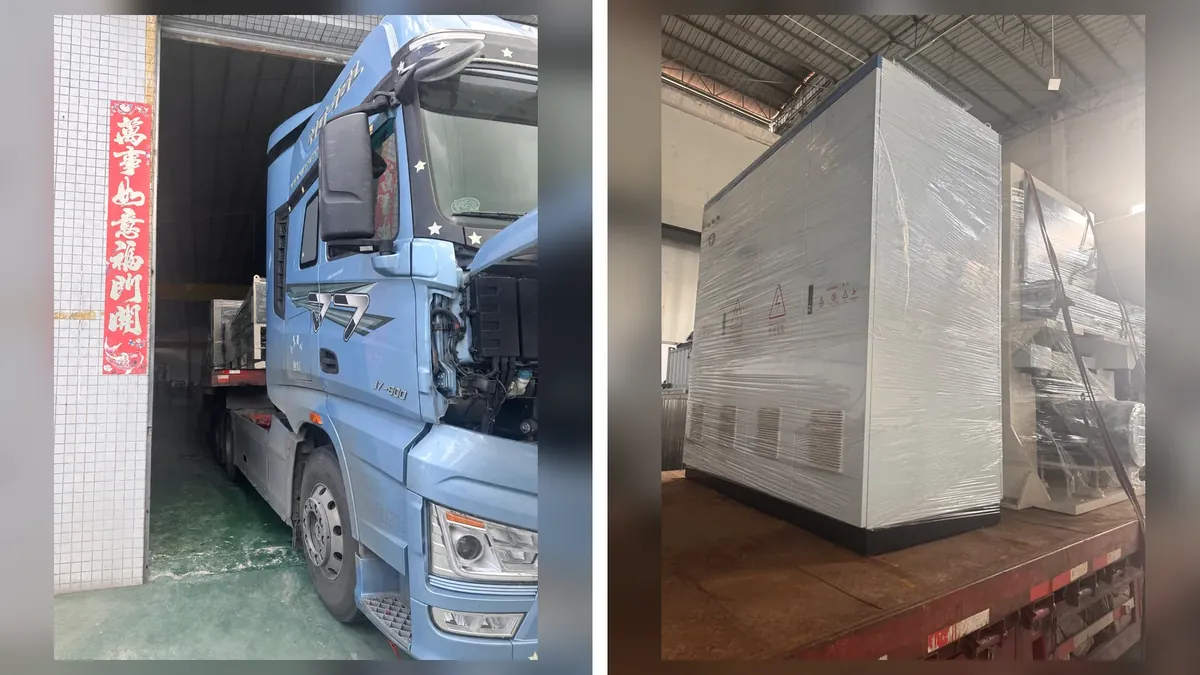 850mm titanium coil-to-coil polishing machine shipment from Foshan China