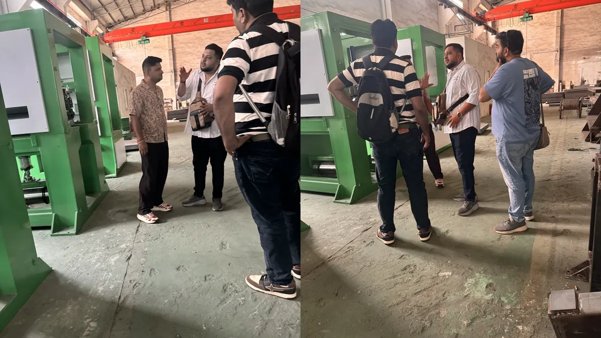 AMIT India delegation visiting GLORY MACHINERY factory