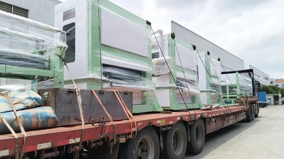 1300mm coil-to-coil polishing line shipment from Foshan