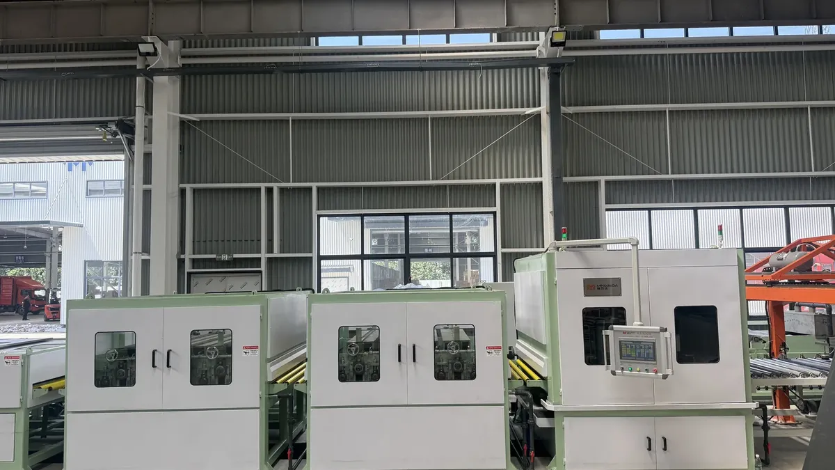 1600 type sheet to sheet polishing and grinding machine installation in Chengdu Sichuan